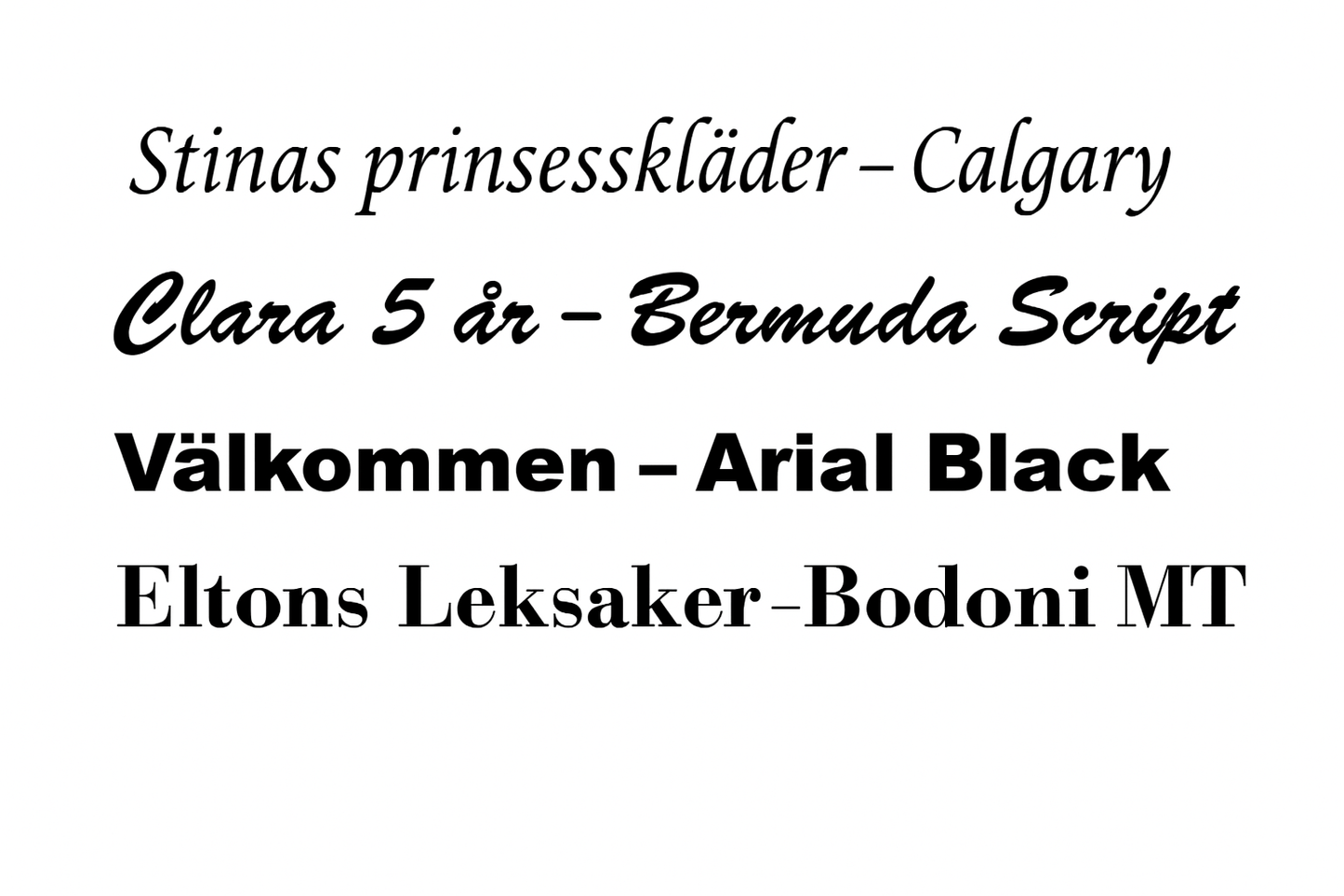 Textdekal i självhäftande vinyl