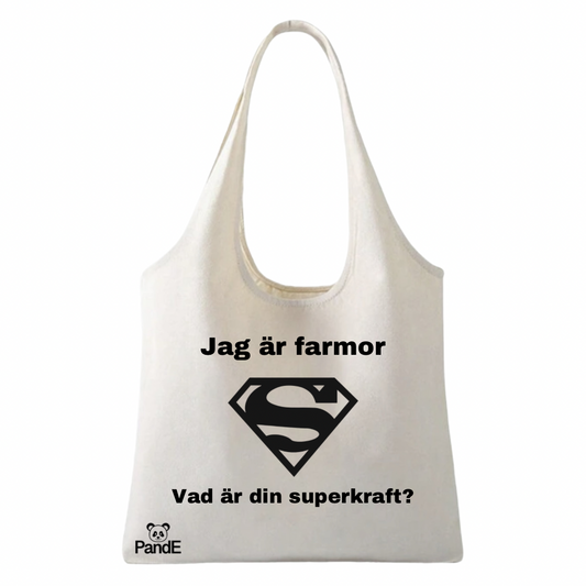 Farmor - Tygpåse + bag