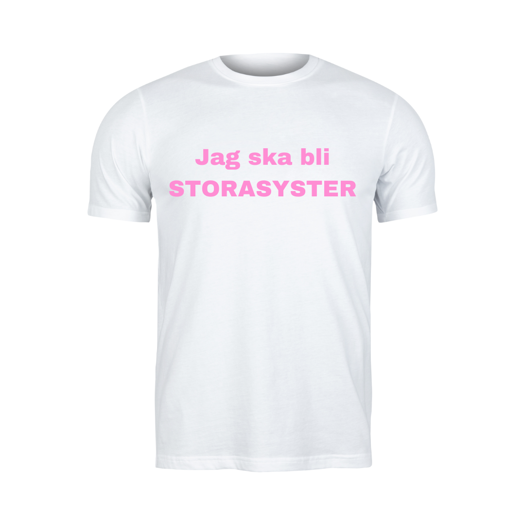 Textiltryck - Jag ska bli storasyster