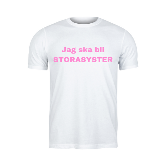 Textiltryck - Jag ska bli storasyster