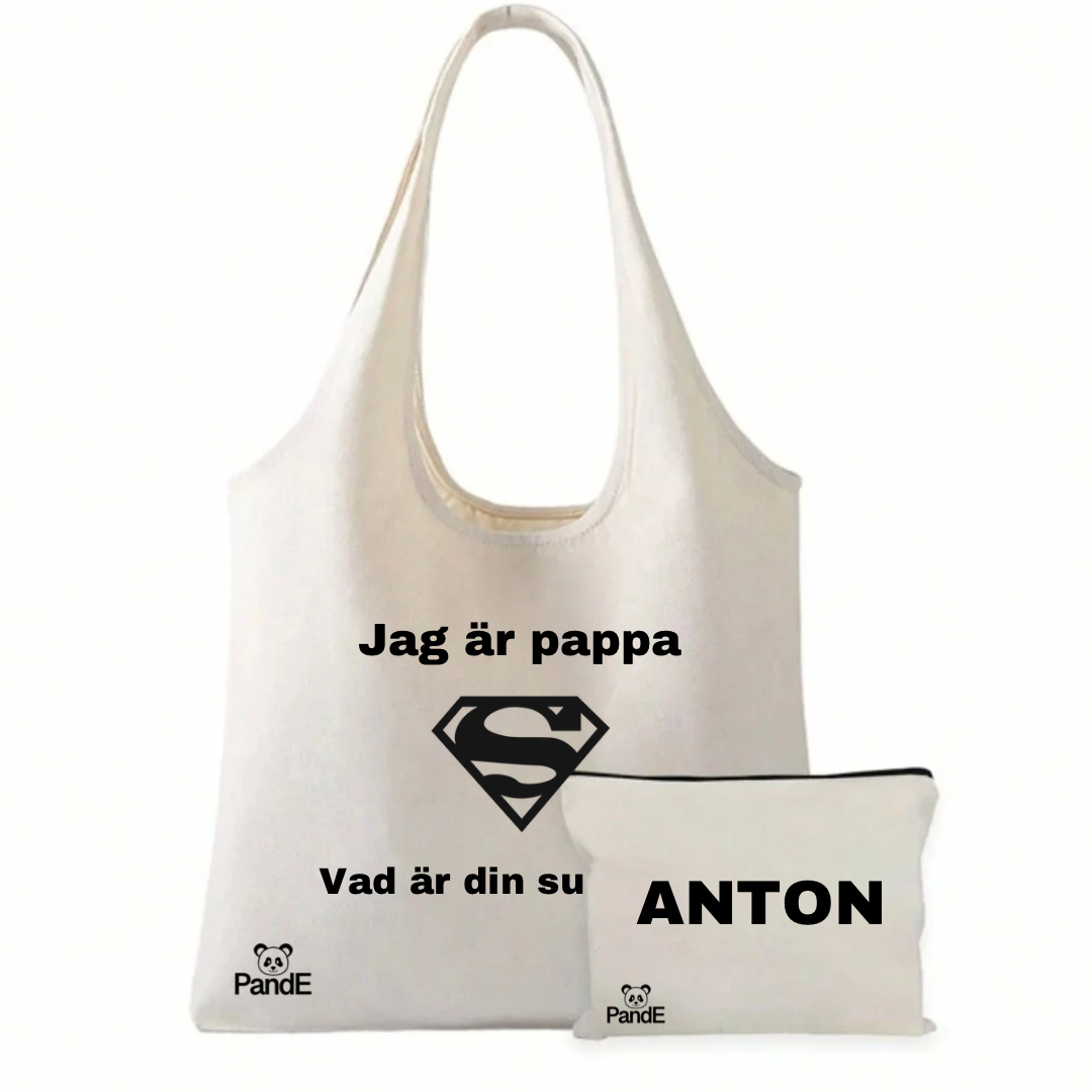 Pappa - Tygpåse + bag