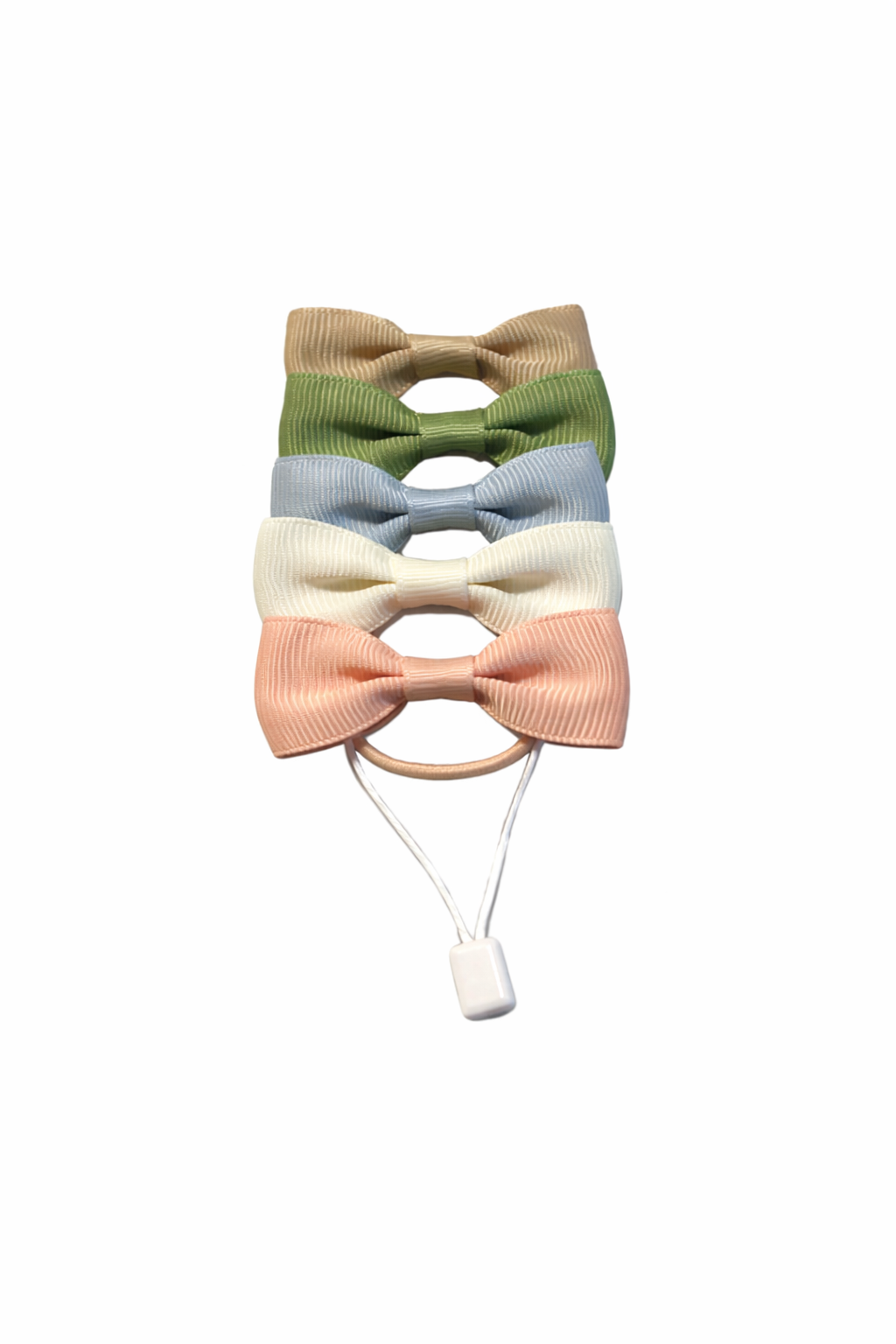 5-pack hårsnoddar med rosett