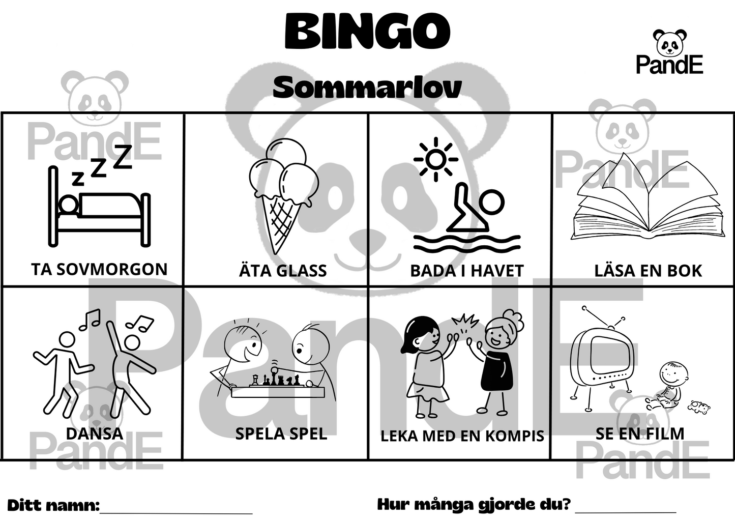 Bingo för barn